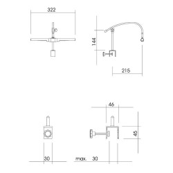 Lampe LED piano à queue